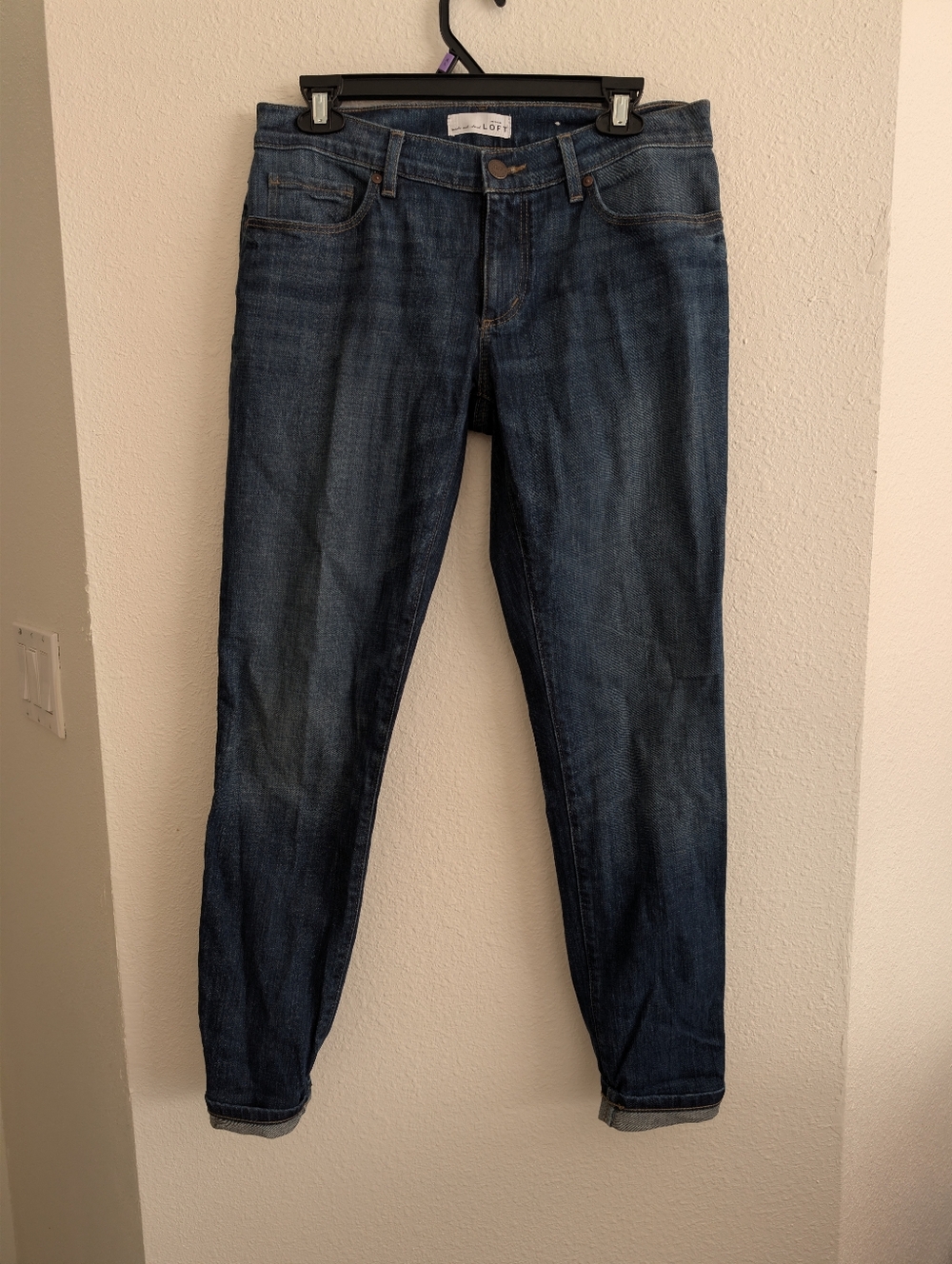 Loft Skinny Relaxed Dark Blue Women’s Jeans - Sz 2